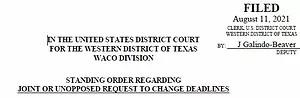New Standing Order Re Joint/Unopposed Requests